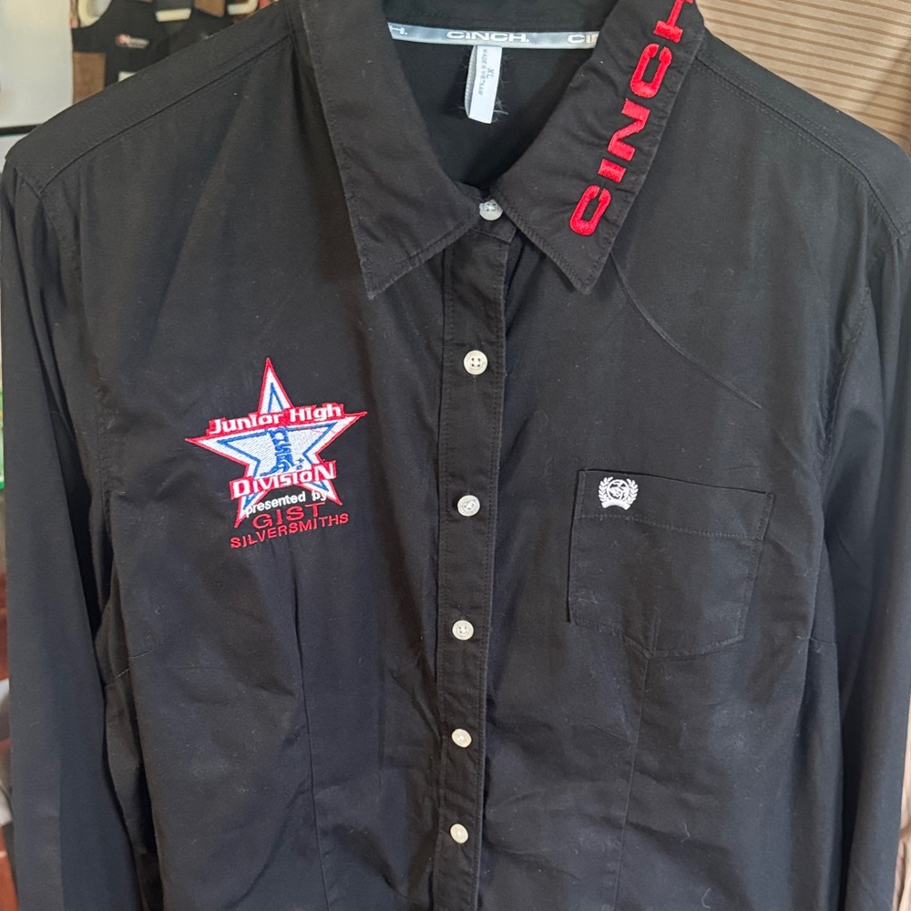 Cinch NHSRA Junior High Black Shirt